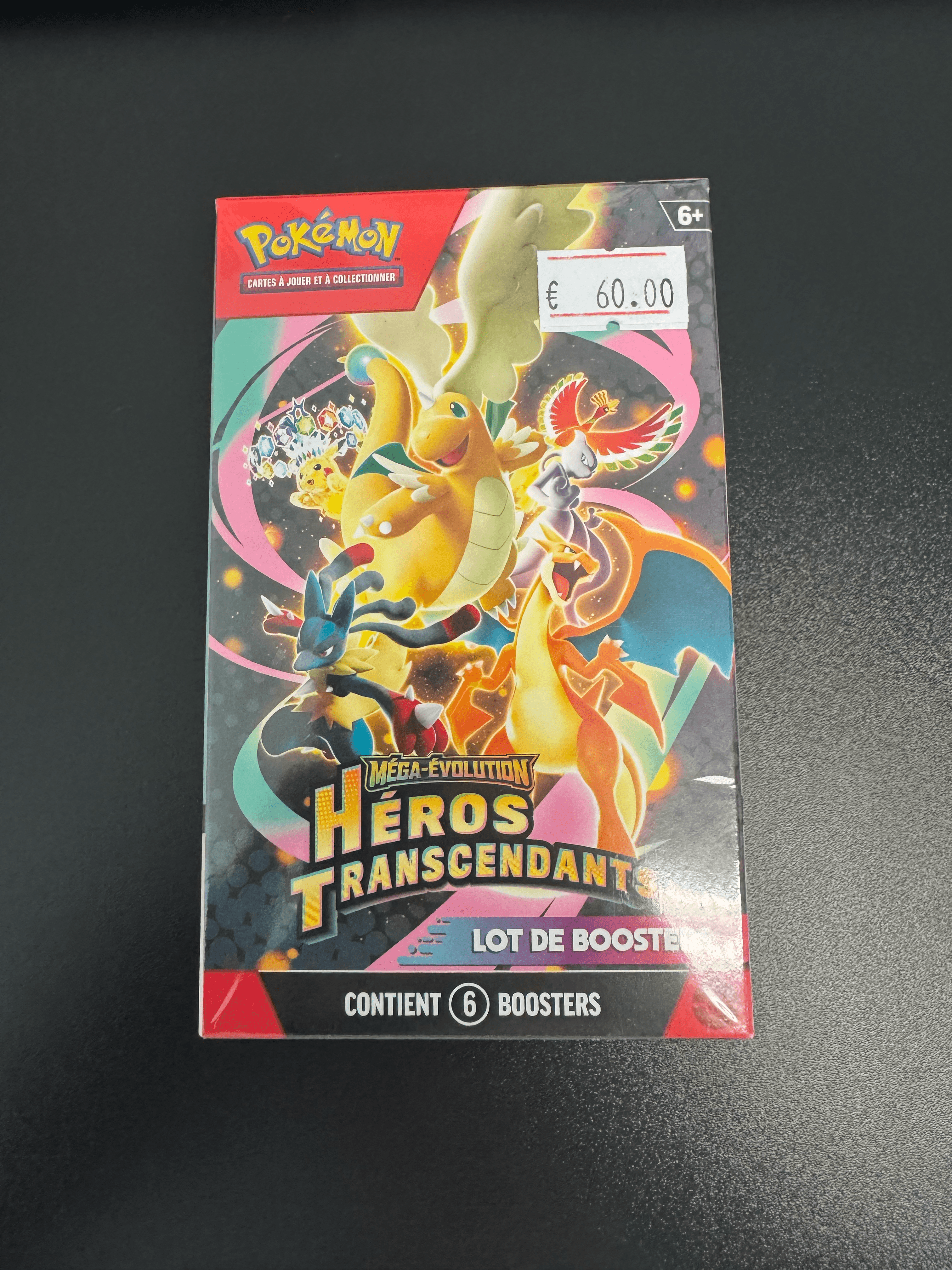 Lot de 6 Boosters - Méga-Évolution : Héros Transcendants